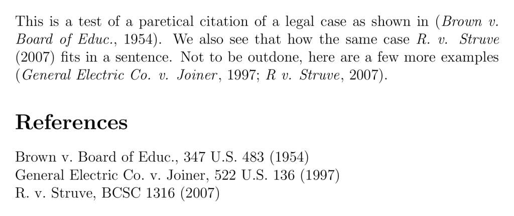apa style for citing a case study
